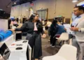 YogiFi Smart Yoga Mat showcasing at the IndiaAI summit