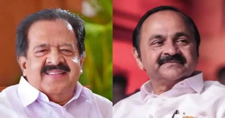 Congress leaders, Ramesh Chennithala and VD Satheeshan