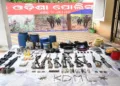 Large cache of arms and explosives from a cave under Daringbadi police limits in Kandhamal