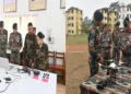 Drones being exhibited during the two-day drone exercise at the Drone Training Node in Jalukie