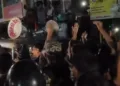 Visuals from the gherao site