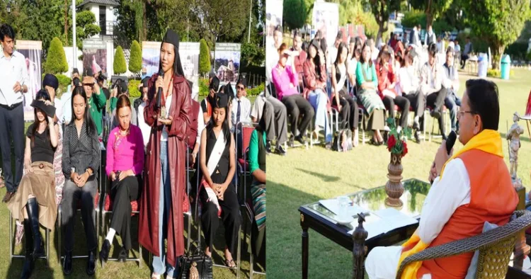 CM Dhami's interaction with the youth of North East under Ek Bharat Shreshtha Bharat*