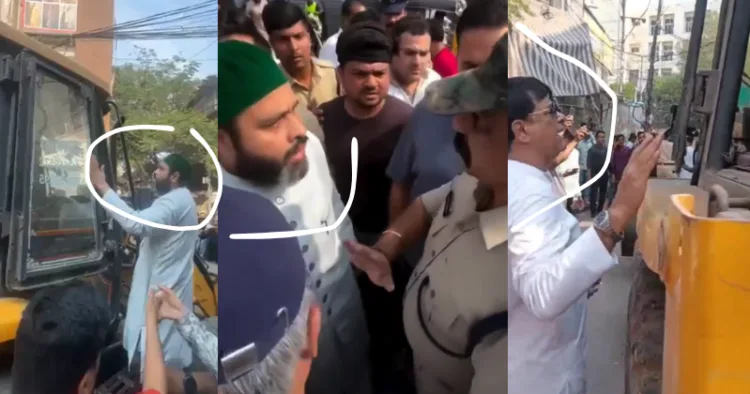 AIMIM MLC Mirza Rehmat Baig Qadr (In Left) Ghouse (former corporator, AIMIM) (Right side)