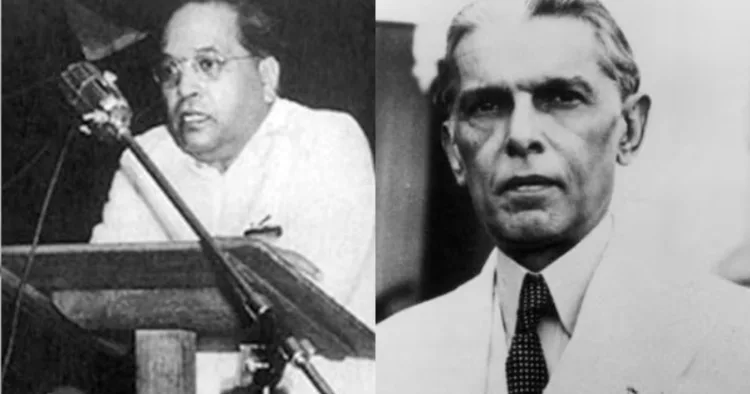 Dr BR Ambedkar (left); Mohd Ali Jinnah (right)