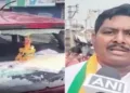 BJP candidate Bikash Sardar car attacked by TMC workers