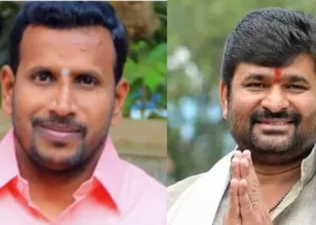 (Left) Slain BJP leader Yogesh Gowda (Right) Congress MLA Vinay Kulkarni convicted in murder case of BJP leader