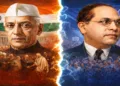 (Left) Former PM Jawaharlal Nehru (Right) Dr BR Ambedkar