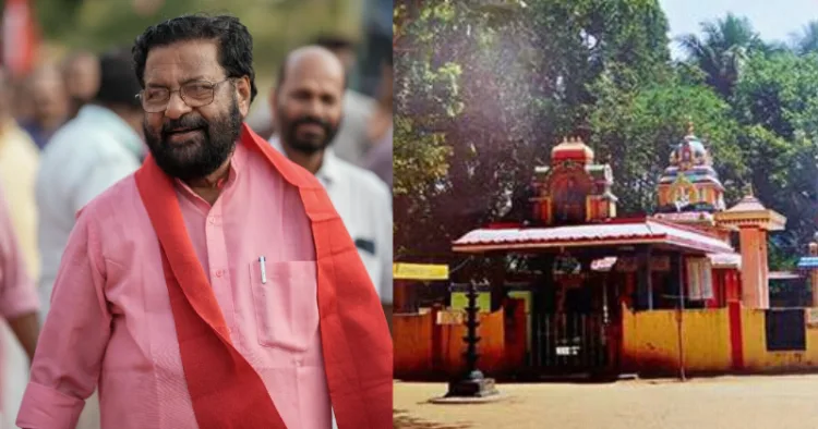CPM leader and former Devaswom Minister Kadakampalli Surendran.