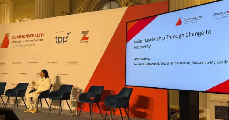 Maitreya Dadashreeji at at the Commonwealth Trade and Investment Summit 2026, London