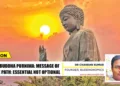 Buddhism, which originated from Bharat, has advocated for global peace. It offers a solution for ongoing wars