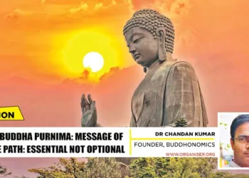 Buddhism, which originated from Bharat, has advocated for global peace. It offers a solution for ongoing wars
