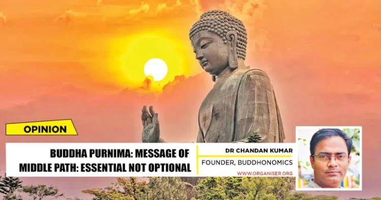 Buddhism, which originated from Bharat, has advocated for global peace. It offers a solution for ongoing wars