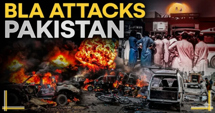 BLA attacks Pakistan Armed Forces (This is an AI generated image)