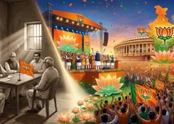 Rise of the BJP (This image is generated by AI)