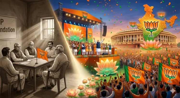 Rise of the BJP (This image is generated by AI)