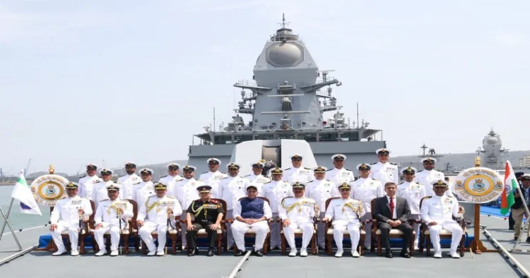 INS Taragiri commissioned into Indian Navy at Vishakapatnam