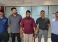 Gym trainer after being arrested by Surat Police