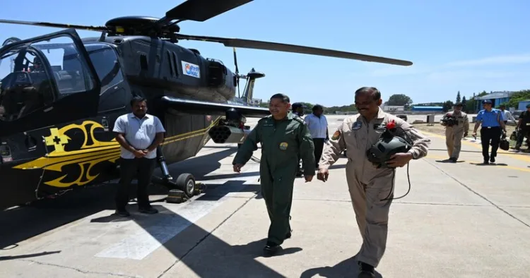 Indian Army Chief General Upendra Dwivedi takes flight in the maiden indigenous attack helicopter LCH Prachand