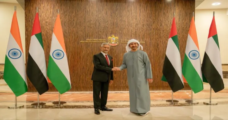 External Affairs Minister Dr. S. Jaishankar and UAE Foreign Minister Sheikh Abdullah bin Zayed Al Nahyan