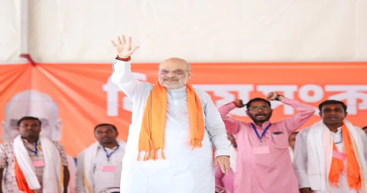 Home Minister Amit Shah in West bengal during election campaign