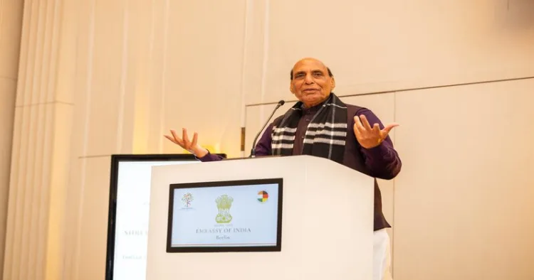 Defence Minister Rajnath Singh in Germany