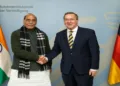 Defence Minister Rajnath Singh and his German counterpart Boris Pistorius