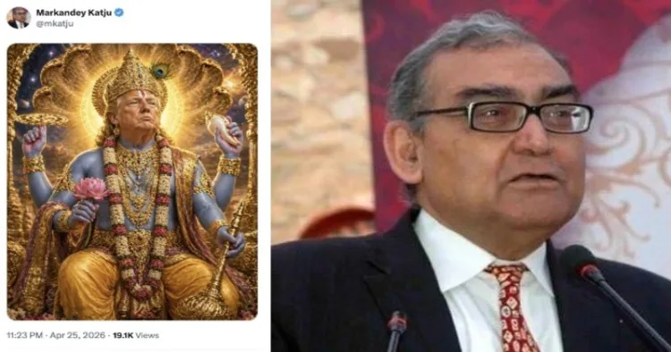 Supreme Court judge Markandey Katju posts offensive image