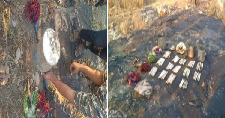 Maoist camp busted, huge cache of explosives recovered in a major operation in Nuapada