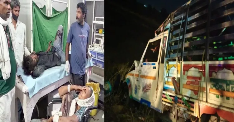 Several critically injured and 12 dead after pick up van overturns in Madhya Pradesh's Dhar