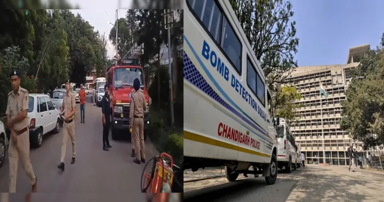 Security on high alert after bomb threat in Chandigarh