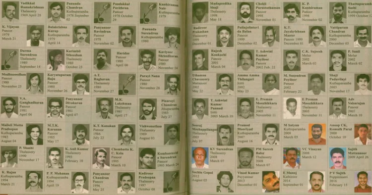 Victims of Kannur killings