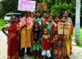 Hindu women, victims of anti-Hindu Murshidabad violence, demanding for BSF camp in their area (Photo: Organiser)
