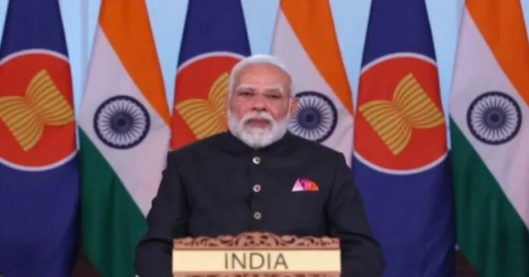 Prime Minister Narendra Modi speaking at the India-ASEAN Summit(File Photo)