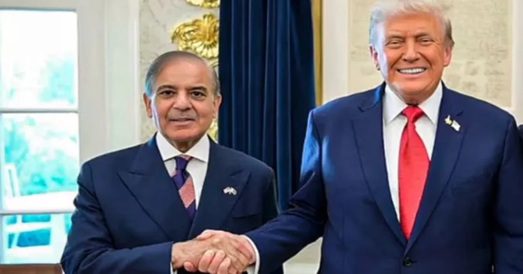 Pakistan Prime Minister Shehbaz Sharif and US President Donald Trump