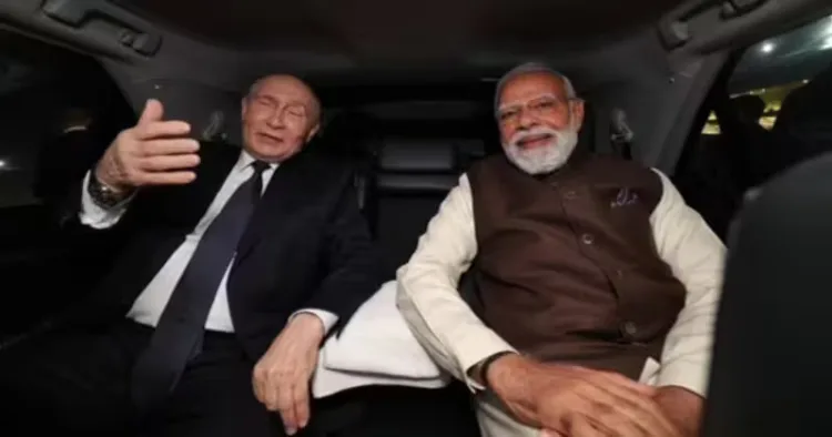 Russian President Vladimir Putin and Prime Minister Narendra Modi