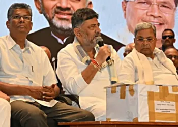 Satish Jarkiholi, DK Shivakumar and Karnataka CM Siddaramaiah