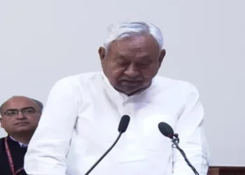 Nitish Kumar takes oath as Rajya Sabha MP