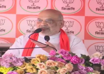 Union Home Minister Amit Shah addressing a rally in West Bengal