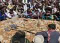 Afghans mourn at a burial ceremony for Shia Muslims (File Image)