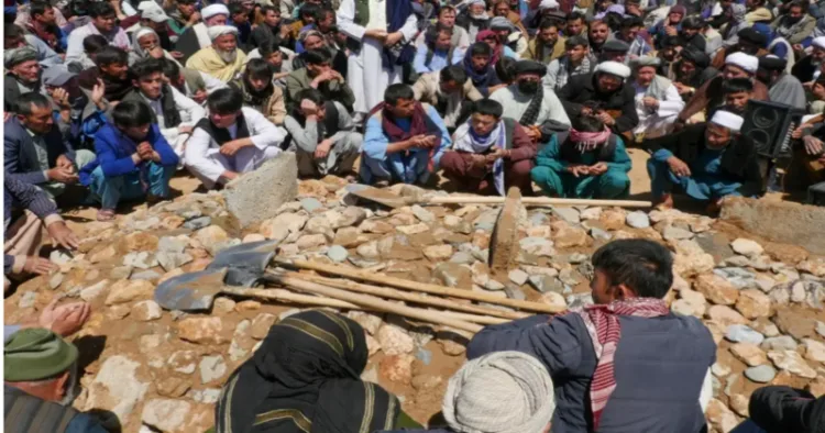 Afghans mourn at a burial ceremony for Shia Muslims (File Image)