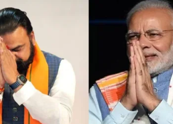 (Left) Bihar CM Samrat Chaudhary (Right) PM Narendra Modi