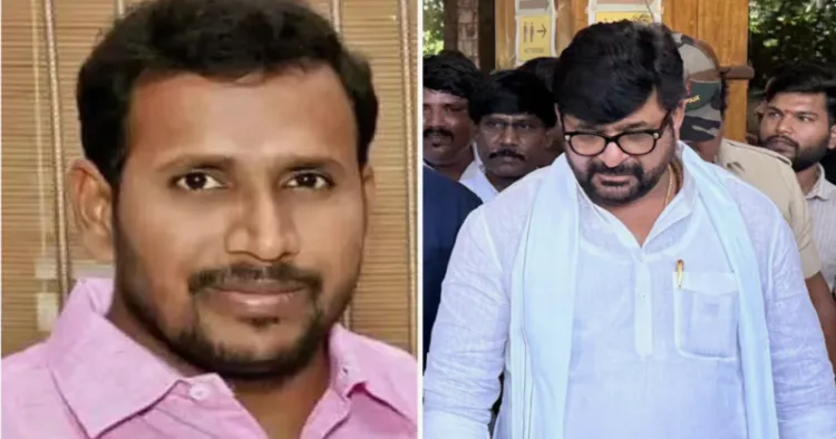 (Left) BJP leader Yogesh Gowda (Right) Congress MLA Vinay Kulkarni