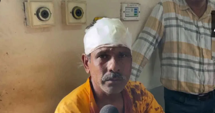 BJP candidate from Labpur assembly constituency, Debasis Ojha's election agent Biswajit Mandal, was attacked today, allegedly by TMC workers and leaders.