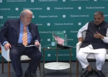 Rashtriya Swayamsevak Sangh (RSS) Sarkaryavah Dattatreya Hosabale during an interaction at Hudson University in the US capital of Washington DC.