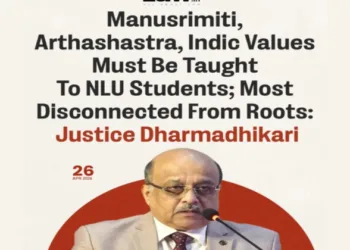 Madras High Court Chief Justice SA Dharmadhikari calls for Manusmriti ad arthashastra being taught to NLU students