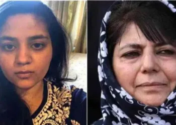 (Left) Iltija Mufti (Right) Former CM of J&K Mehbooba Mufti