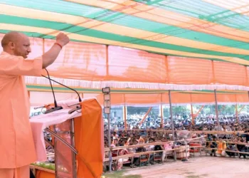 UP CM Yogi Adityanath at a rally in West Bengal ahead of 2026 Elections.