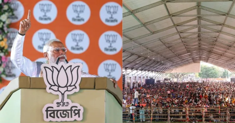 PM Narendra Modi addresses massive rally in Cooch Behar in West Bengal