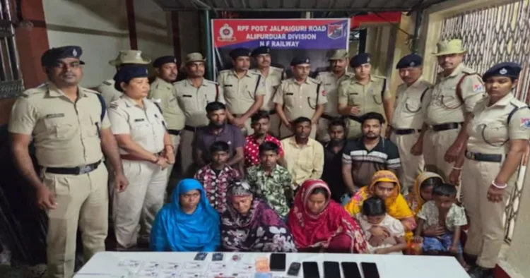 West Bengal police nab 14 illegal immigrants from Bangladesh at Jalpaiguri railway station