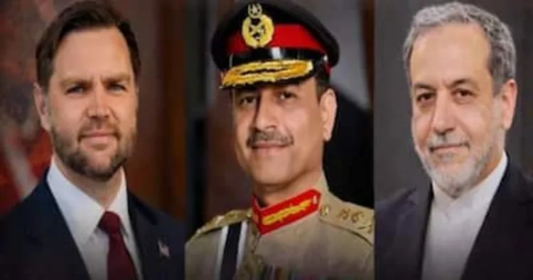 US Vice President JD Vance, Pakistan Army Chief General Asim Munir and Iran Foreign Minister Abbas Araghchi